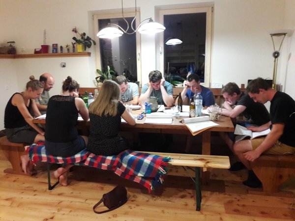 Theaterproben der Landjugend Hofstetten-Grünau